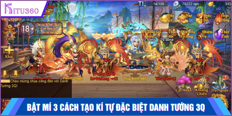 Bật mí 3 cách tạo kí tự đặc biệt danh tướng 3Q