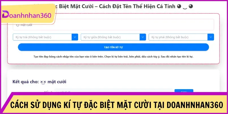Cach Dung Ki Tu Dac Biet Mat Cuoi