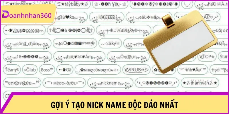 Cach Tao Nick Name