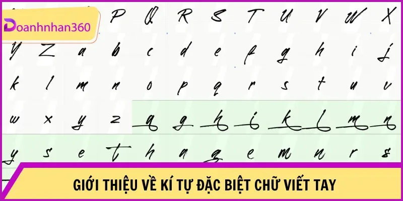 Gioi Thieu Ki Tu Dac Biet Chu Viet Tay