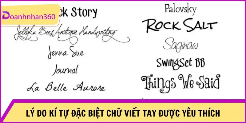 Ki Tu Dac Biet Chu Viet Tay Duoc Yeu Thich