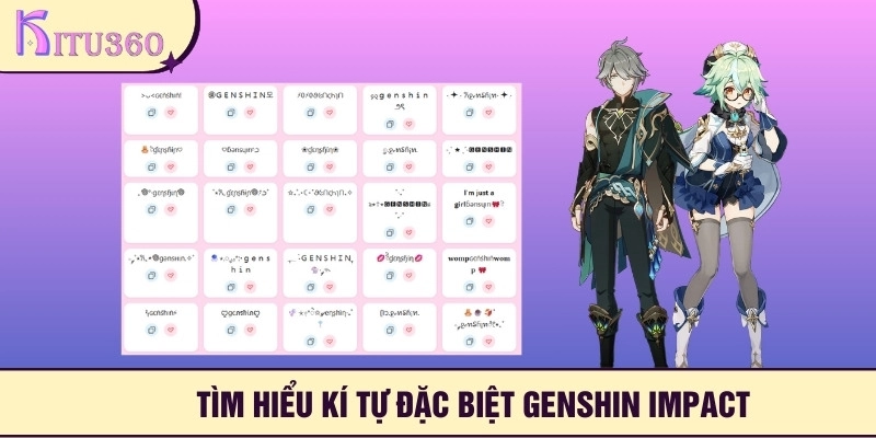 Sơ quát kí tự đặc biệt genshin impact
